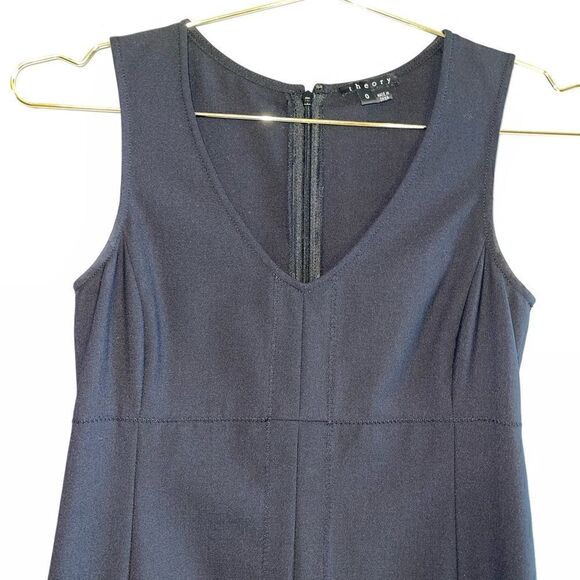 Theory Black Sleeveless Sheath Dress | SZ 0 - Picture 7 of 14